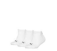 PUMA Lot de 3 paires de chaussettes de sport unisexes pour enfant, Blanc - Nouveau, 23-26