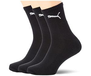 Puma Lot de 3 paires de chaussettes mixtes - Noir - 39-42
