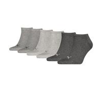PUMA Lot de 3 paires de chaussettes unisexes, Anthracite/gris chiné/gris Mel, 39-42