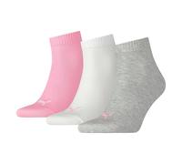 PUMA Lot de 3 paires de chaussettes unisexes en coton recyclé, - 395 rose prism, 35-38