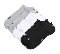 Puma Lot de 3 paires de chaussettes unisexes Gris/Blanc/Noir Taille 43-46