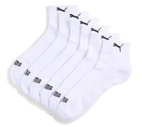 PUMA Lot de 3 paires de chaussettes unisexes pour adulte, Blanc, 35-38