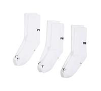PUMA Lot de 3 paires de chaussettes unisexes rembourrées, Blanc., 35-38