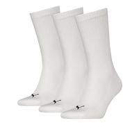 PUMA Lot de 3 paires de chaussettes unisexes rembourrées, Blanc., 35-38