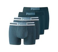 PUMA Lot de 4 boxers pour homme avec logo Placed 651003001, Denim 162, S