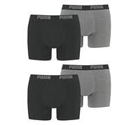 PUMA 10 ER Pack Boxer Boxershorts Men Pant Underwear, Farben:691 - Dark Grey Melange/Black, Größe Bekleidung:L