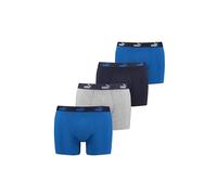 PUMA Lot de 4 boxers pour homme - Sous-vêtements sportifs rétro, Bleu combo, M