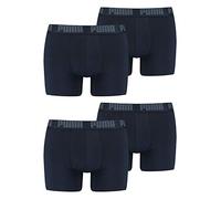 PUMA Lot de 4 Boxers pour Homme - sous-vêtements Sportifs rétro, Bleu Marine, M