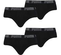PUMA Lot de 4 slips basiques pour homme, 230 noir / noir, XL