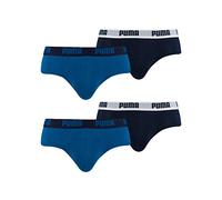 PUMA Lot de 4 slips pour homme 521030001, bleu foncé, S