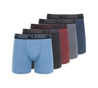 Puma Lot de 5 Boxers Performance pour Homme, Bleu/Rose/Noir, Medium