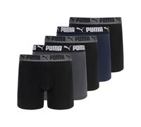 Puma Lot de 5 Boxers Performance pour Homme, Noir/Gris/Bleu Marine, M