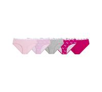 Puma Lot de 5 Culottes Bikini en Coton pour Filles, Rose Vif, Small