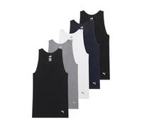 PUMA Lot de 5 débardeurs en Coton côtelé pour Homme, Noir/Gris/Blanc/Bleu Marine, Taille M, Noir/Gris/Blanc/Bleu Marine, M