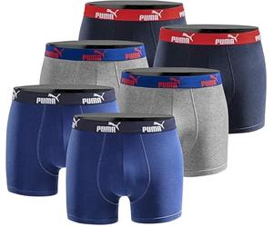 PUMA Lot de 6 boxers Basic Black Edition limitée pour homme, Sodalite bleue, XL