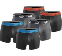 PUMA Lot de 6 boxers basiques pour homme, édition limitée, noir, New Black Anthracite, M