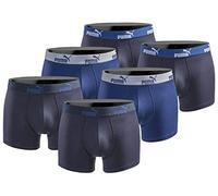 PUMA Lot de 6 boxers basiques pour homme, édition limitée, noir, New True Blue, L