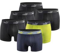 PUMA Lot de 6 boxers basiques pour homme, édition limitée, noir, Noir/bleu/citron vert, M