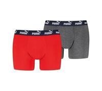 PUMA Lot de 6 Boxers Basiques pour Homme, édition limitée, Noir, Rouge et Vert, XL