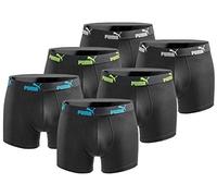PUMA Lot de 6 boxers basiques pour homme, édition limitée, noir, taille L