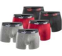 PUMA Lot de 6 boxers pour homme basique Black Limited Edition - New Black Red - Taille M, Noir et rouge, M