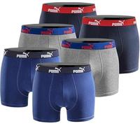 PUMA Lot de 6 boxers basiques pour homme, édition limitée, noir, Blue Sodalite, L