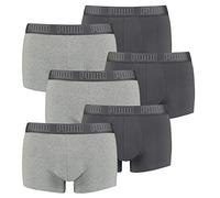 PUMA Lot de 6 boxers pour homme - Noir, Gris/noir, L