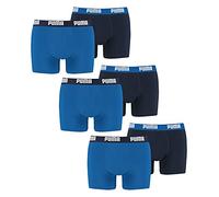 PUMA Lot de 6 boxers pour homme - Sous-vêtements quotidiens, True Blue., L