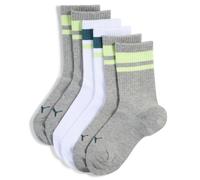 PUMA Lot de 6 chaussettes courtes à rayures Heritage Enfant, Vêtements, Blanc/Grey, 31-34 31-34