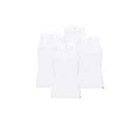 Puma Lot de 6 débardeurs basiques pour hommes - Coupe droite - Tailles S, M, L, XL - Noir et blanc - 100 % coton - Blanc - Taille M, Blanc., M