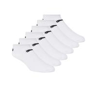PUMA Lot de 6 paires de chaussettes basses pour femme, Blanc/noir Puma, 8-10