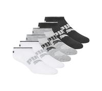 PUMA Lot de 6 paires de chaussettes basses pour femme, Blanc traditionnel, 9-11