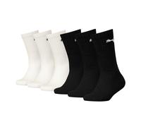 Puma Lot De 6 Paires De Chaussettes Classic Enfant Et Adolescent, Vêtements, Noir/Blanc, 35-38