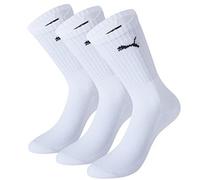 PUMA Lot de 6 paires de chaussettes de sport unisexe avec semelle en éponge, Blanc., 43-46