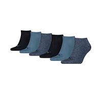 PUMA Lot de 6 paires de chaussettes de sport unisexes, denim, 43-46