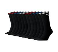 PUMA Mixte Puma Unisex Sport Crew Stripe Socks (3 Pack) Chaussettes, Noir, 35-38 EU