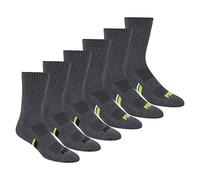 PUMA Lot de 6 paires de chaussettes pour homme, gris/vert, 10-13