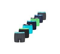 PUMA Lot de 7 boxers pour garçon et enfant, bleu / vert, 152 cm