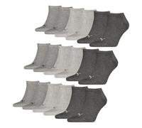 PUMA Lot de 9 paires de chaussettes de sport unisexes pour homme et femme, - 800 anthracite/gris chiné/gris, 39-42