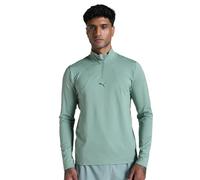 PUMA M CLOUDSPUN 1/4 Zip, Sweats d'équipage Mixte, Green Moon,