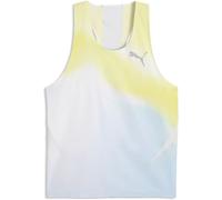 PUMA M Lightspeed Ultraweave Graphic Singlet - Homme - Blanc / Bleu / Jaune - taille M- modèle 2026