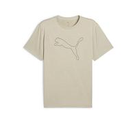 PUMA M TAD Essential Heather Cat Tee (CF Large Cat), T-Shirts Mixte, Desert Dust Heather,