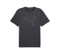 PUMA M TAD Essential Heather Cat Tee (CF Large Cat), T-Shirts Mixte, Galactic Gray Heather, S