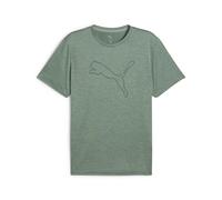 PUMA M TAD Essential Heather Cat Tee (CF Large Cat), T-Shirts Mixte, Green Moon Heather,