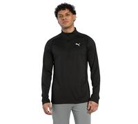 PUMA M TAD Tech Fabric Mix 1/4 Zip, Chemises Homme, PUMA Black,