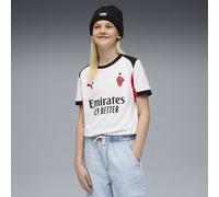PUMA Maillot Away 25/26 AC Milan Enfant et Adolescent, Vêtements, Blanc/Rouge, 9-10Y 9-10Y