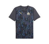 PUMA Maillot d’avant-match Olympique de Marseille Homme, Sport, Galactic Gris/Doré, L L