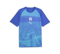 PUMA Maillot d’échauffement Olympique de Marseille Homme, Accessoires, Bleu, L L