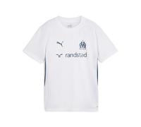 PUMA Maillot d’entraînement Olympique de Marseille Enfant et Adolescent, Vêtements, Blanc/Ocean Tropic, 5-6Y 5-6Y