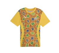 PUMA Maillot d'avant match Ghana 2025 Homme, Sport, Jaune Sizzle/Intense Rouge, XL XL